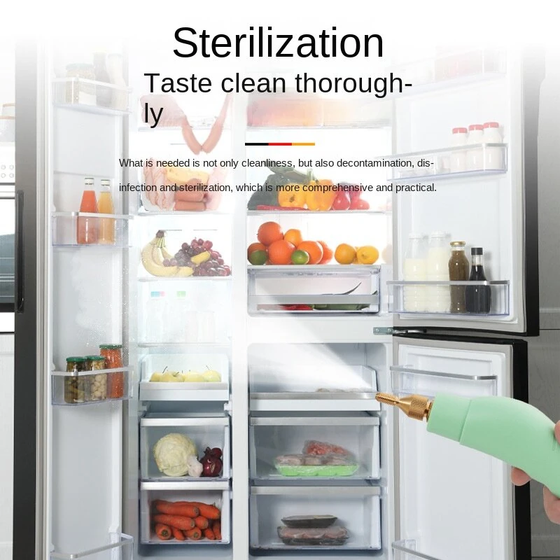 (image for) 1500W 220V High Temperature Steam Cleaner 1300ml Tank Water 15s Quick Heating Steam Cleaner for Kitchen Air Conditioner Cleaning-EU Plug