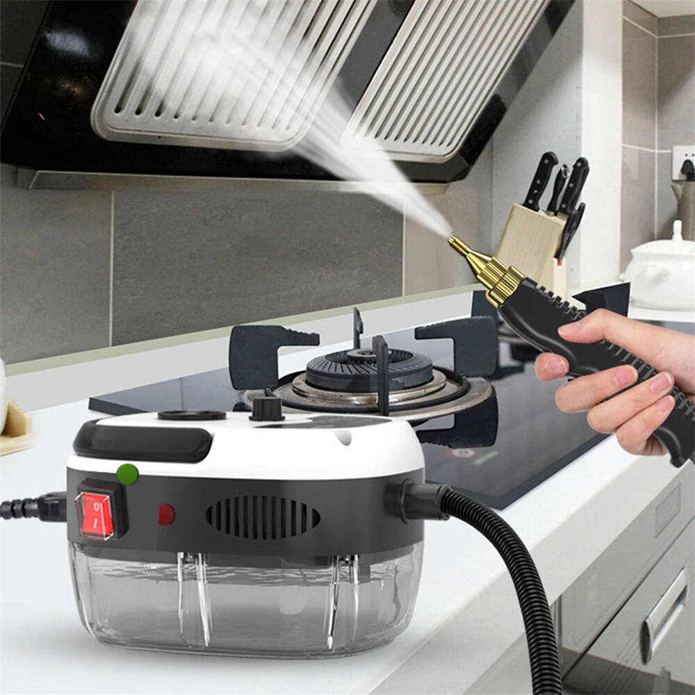 (image for) 2500W High-Temperature High-Pressure Steam Cleaner 230V 901ml Capacity 4 Temperature Levels ABS Base for Kitchen Air Conditioner Cleaning